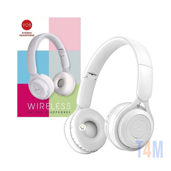 Wireless Headphones Y08 White